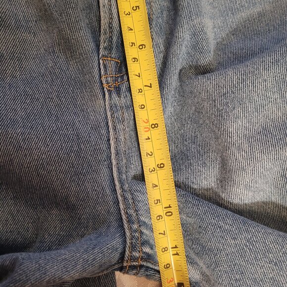 Fabulous Ann Andelman Asymmetrical Twisted Flared Jeans Blue EUC - Picture 9 of 10